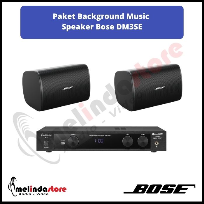 Paket Background Music Indoor Outdoor Speaker Bose DM3SE | 2 Speaker